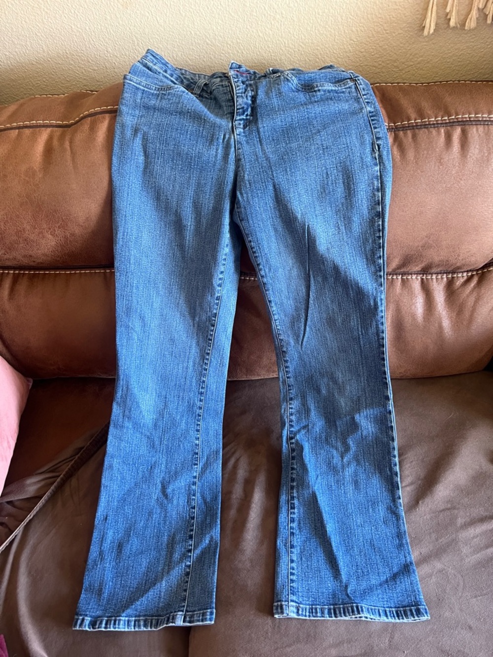 Women's Blue Flare Jeans - Classic Everyday Style